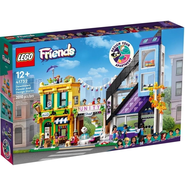 ასაწყობი კონსტრუქცია Lego 41732, Friends Downtown Flower And Design Stores