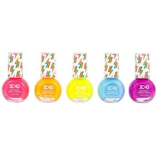 ფრჩხილების ლაქის ნაკრები Make It Real 10014MR 3C4G, Neon Nail Polish