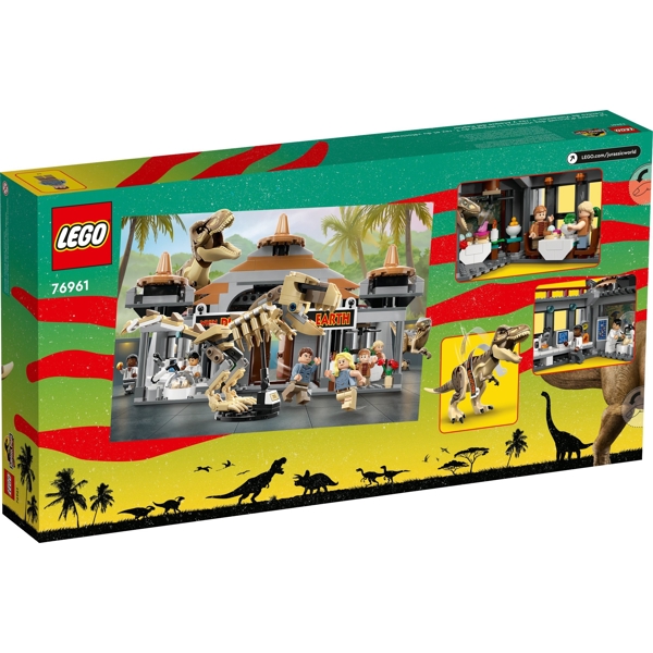 Lego 76961, Jurassic Park Visitor Center: Tyrannosaurus And Raptor Attack