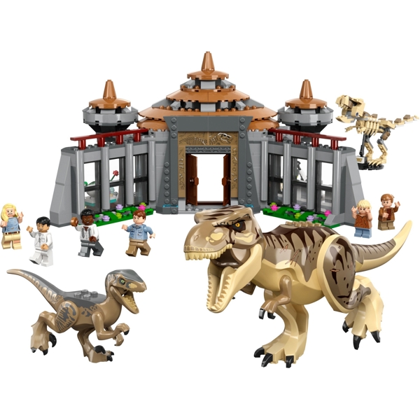 Lego 76961, Jurassic Park Visitor Center: Tyrannosaurus And Raptor Attack