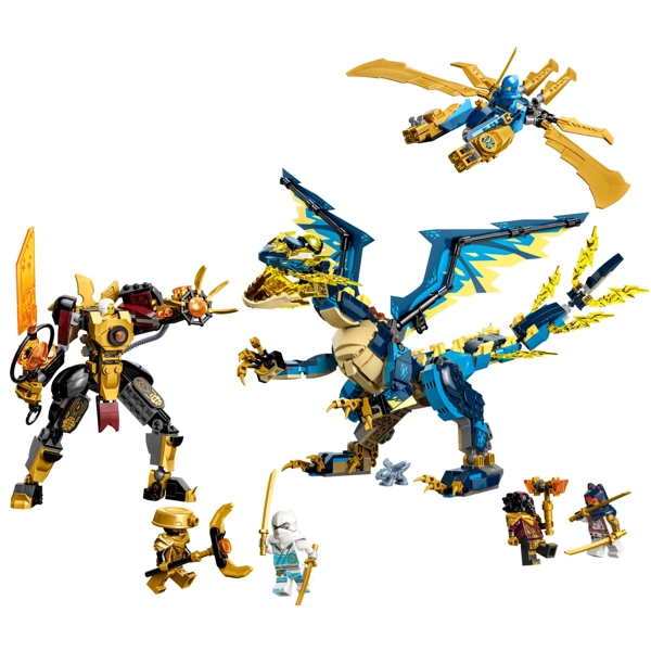 Lego 71796, Ninjago Elemental Dragon Vs Robot Mistress