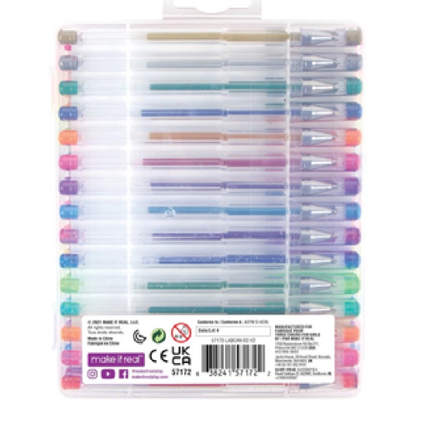 ფერადი კალმების ნაკრები Make It Real 57172MR, Gel Pen Set