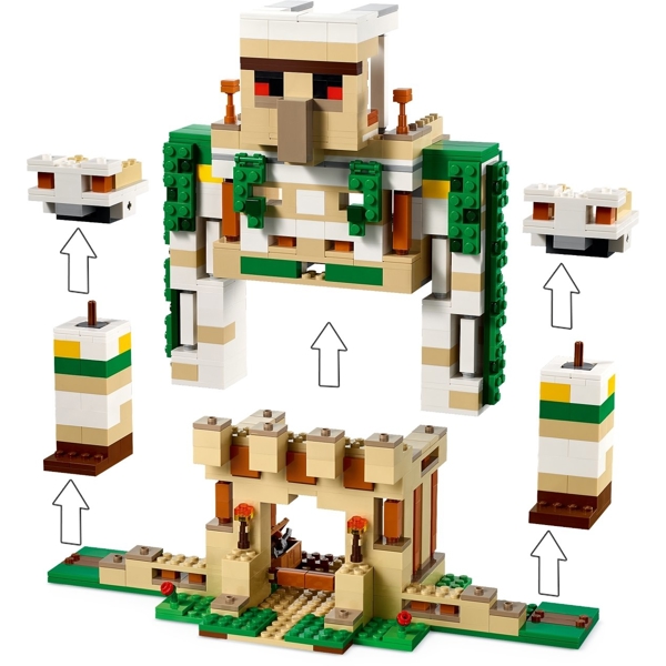 ასაწყობი კონსტრუქცია Lego 21250, Minecraft Fortress Iron Golem