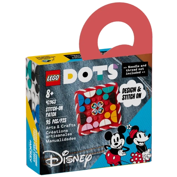 ასაწყობი კონსტრუქცია Lego 41963, Mickey Mouse & Minnie Mouse Stitch-on Patch