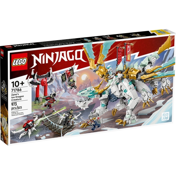 ასაწყობი კონსტრუქცია Lego 71786, Ninjago Zane’s Ice Dragon Creature