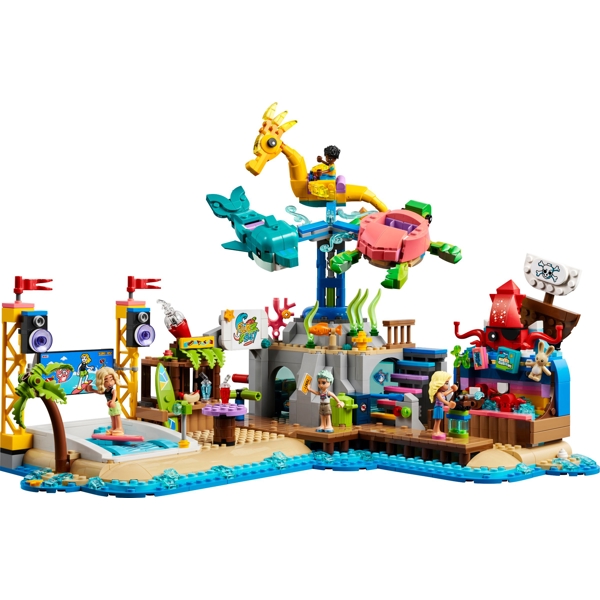 ასაწყობი კონსტრუქცია Lego 41737, Friends Beach Adventure Park