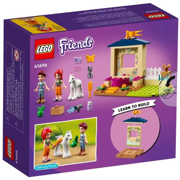 ასაწყობი კონსტრუქცია Lego 41696, Friends Pony-Washing Stable