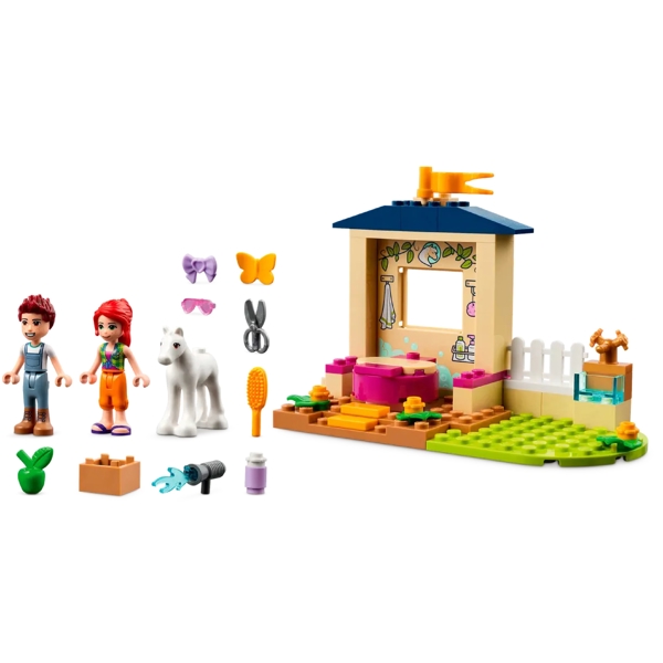 ასაწყობი კონსტრუქცია Lego 41696, Friends Pony-Washing Stable