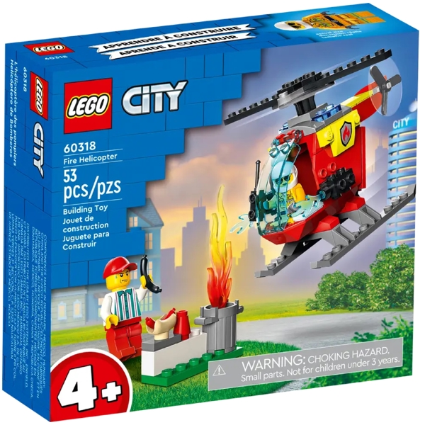 ასაწყობი კონსტრუქცია Lego 60318, Fire Helicopter