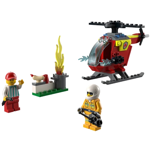 ასაწყობი კონსტრუქცია Lego 60318, Fire Helicopter