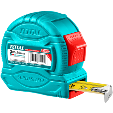 Total TMT34316M, 3M, Measuring Tape, Blue