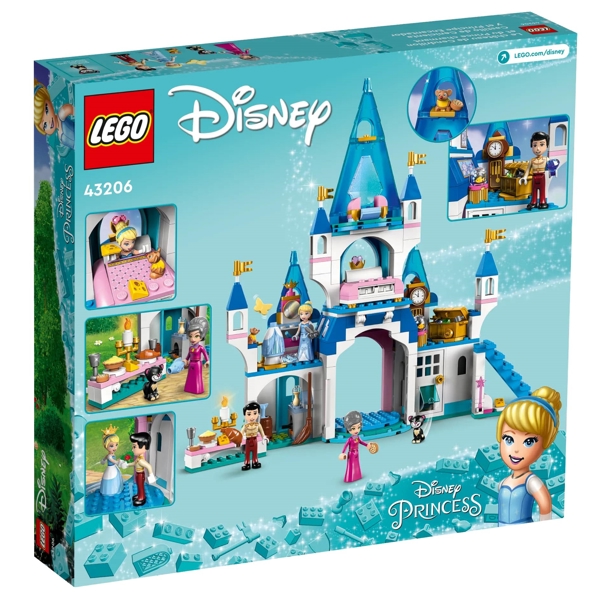 ასაწყობი კონსტრუქცია Lego 43206, Disney Princess Cinderella And Prince Charming's Castle