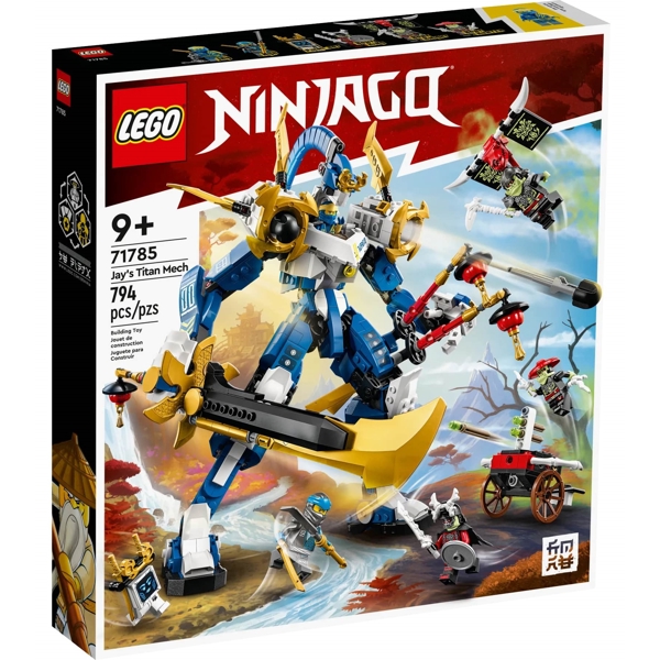 ასაწყობი კონსტრუქცია Lego 71785, Ninjago Jay’s Titan Mech