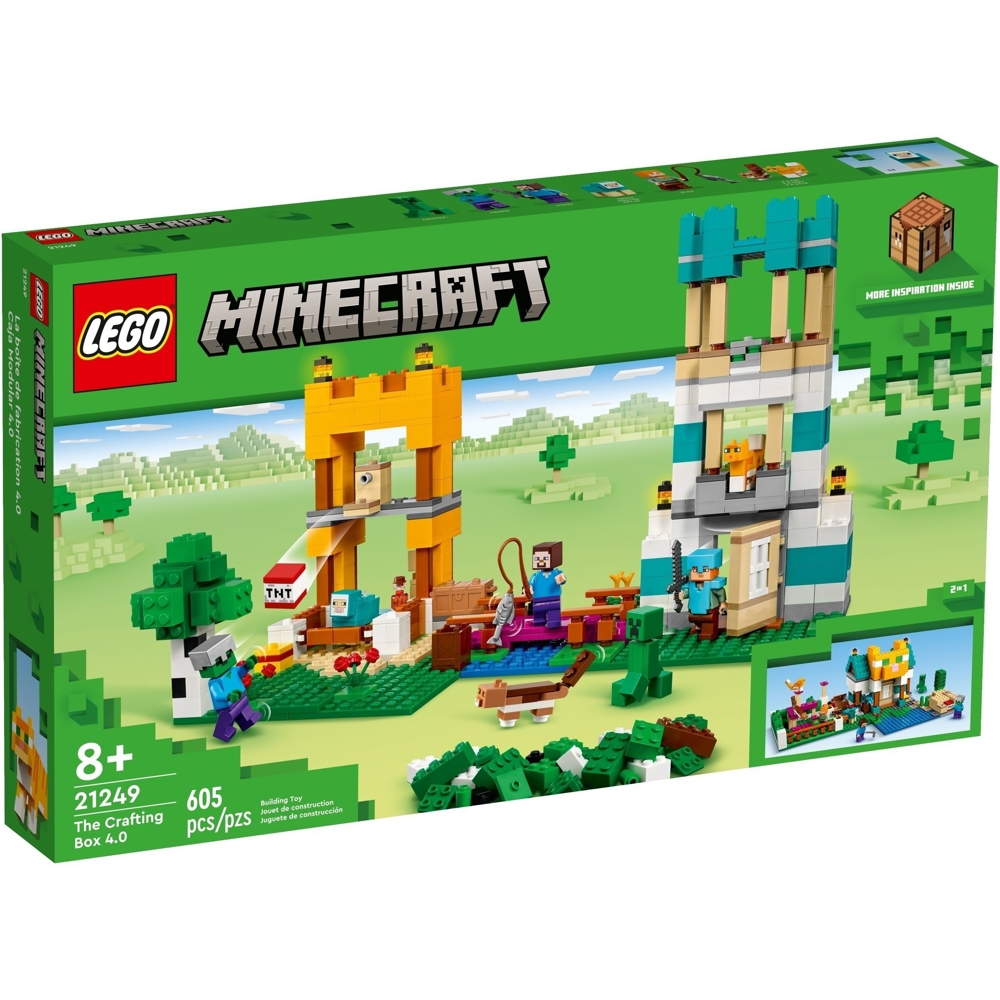 ასაწყობი კონსტრუქცია Lego 21249, Minecraft The Crafting Box 4.0