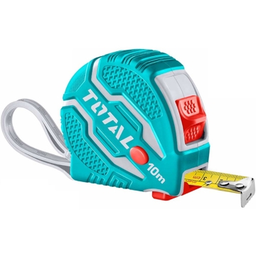 Total TMT126101M, 10M, Measuring Tape, Blue