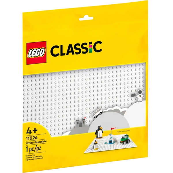 ასაწყობი კონსტრუქცია Lego 11026, Baseplate, White