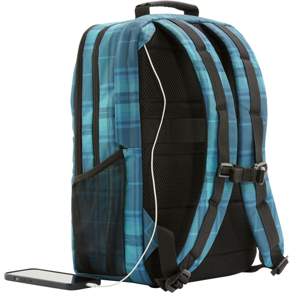 ნოუთბუქის ჩანთა HP 7J594AA Campus, 16.1", Backpack, Black/Blue