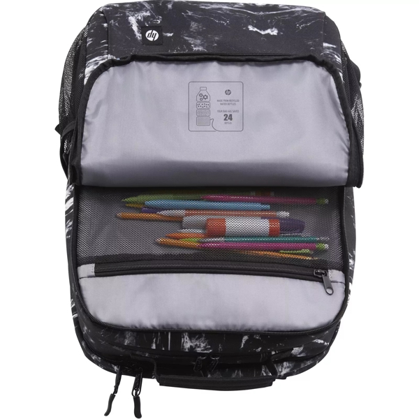 ნოუთბუქის ჩანთა HP 7J592AA, 16", Backpack, Black/White