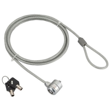 Gembird LK-K-01, Cable Lock For Notebook, Silver