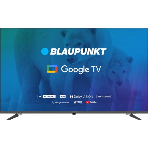 Blaupunkt 65UGC6000, 65", 4K UHD, Smart TV, Android TV, USB, HDMI, BT, WIFI, Black