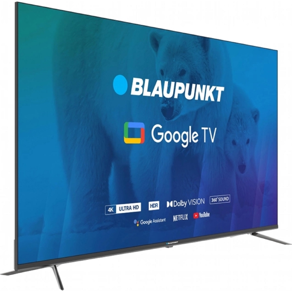 Blaupunkt 65UGC6000, 65", 4K UHD, Smart TV, Android TV, USB, HDMI, BT, WIFI, Black