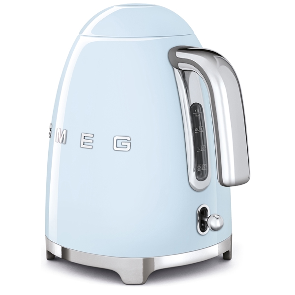 ელექტრო ჩაიდანი Smeg KLF03PBEU, 2400W, 1.7L, Electric Kettle, Blue