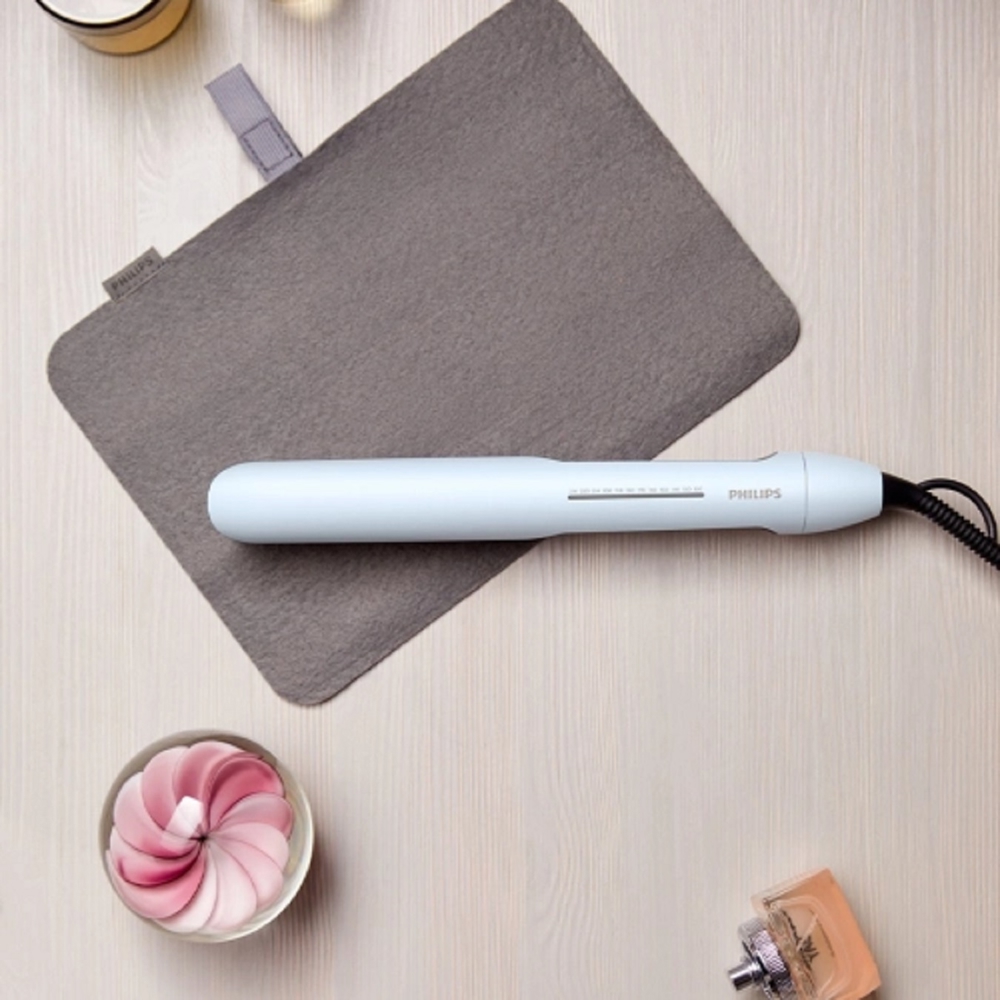 თმის უთო Philips BHS520/00, Hair Straightener, Pale Sky Blue