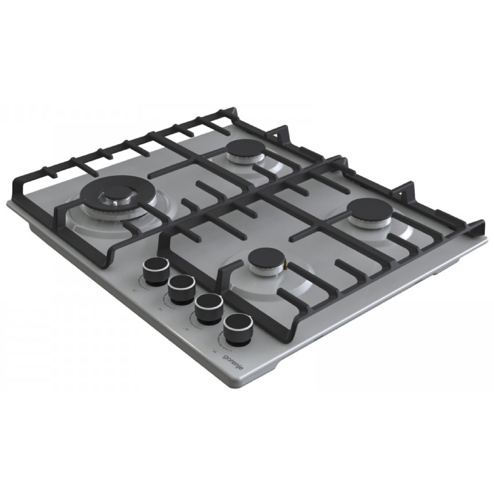 ჩასაშენებელი ქურის ზედაპირი Gorenje GW642ABX, Built-in, Silver