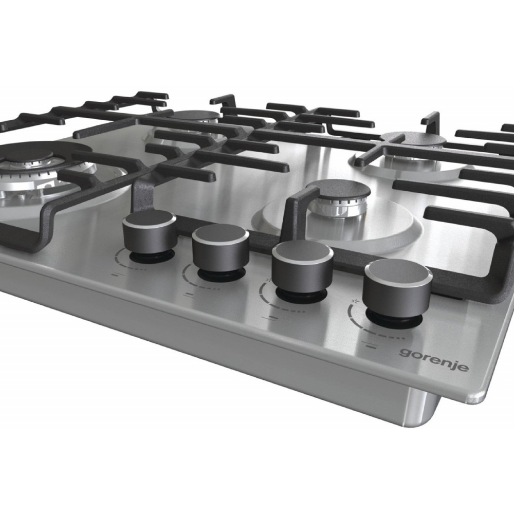 ჩასაშენებელი ქურის ზედაპირი Gorenje GW642ABX, Built-in, Silver