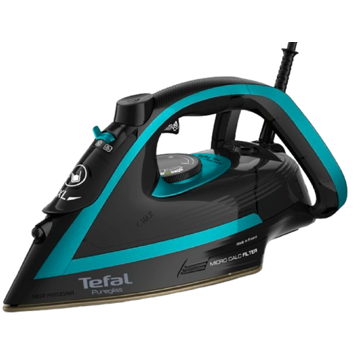 ორთქლის უთო Tefal FV8066E0, 3000W, 270ML, Steam Iron, Black/Blue