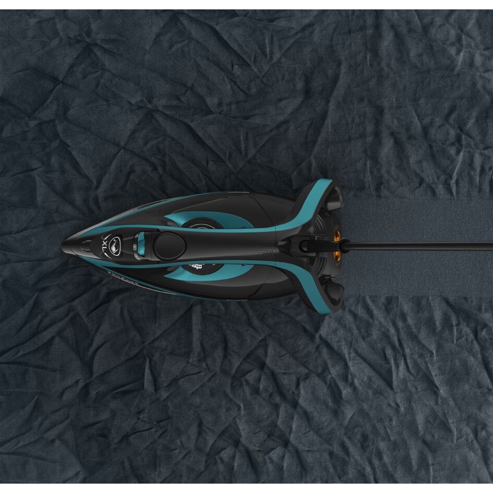 ორთქლის უთო Tefal FV8066E0, 3000W, 270ML, Steam Iron, Black/Blue