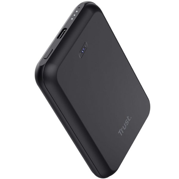 Trust 24877 Magno, 5000mAh, USB Type-C, Power Bank, Black