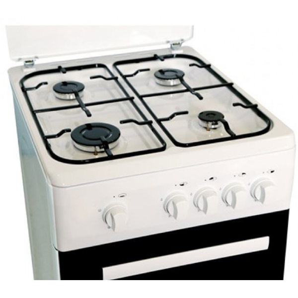 Cron TG5640GC, 4 Gas, Oven, White