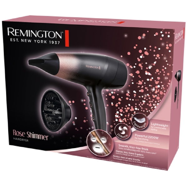 Remington D5305, 2200W, Hair Dryer, Black