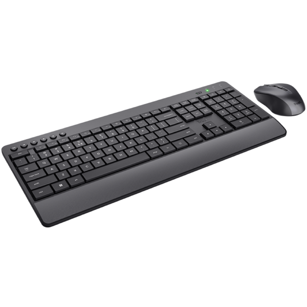 კლავიატურა+მაუსი Trust 24529 Trezo, Wireless, USB, Bluetooth, Keyboard And Mouse, Black