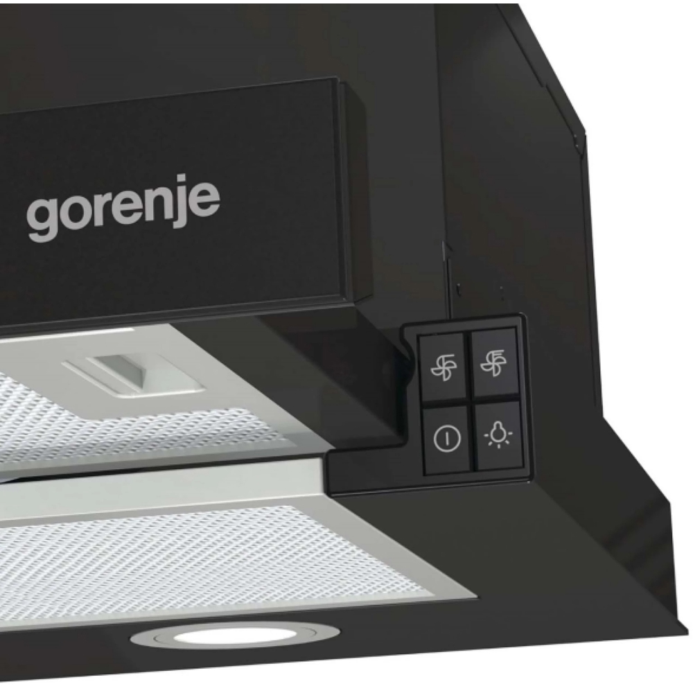 ჩასაშენებელი გამწოვი Gorenje TH64E4BG, 300m2/h, Black