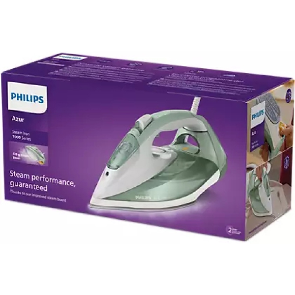 ორთქლის უთო Philips DST7012/70, 2600W, 300ML, Steam Iron, Green