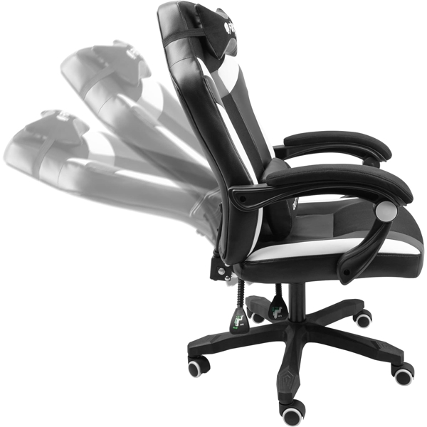 გეიმერული სავარძელი Fury NFF-1710 Avenger M+, Gaming Chair, Black/White