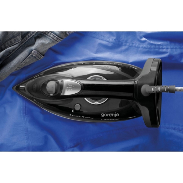 ორთქლის უთო Gorenje SIH2600BKG, 2600W, 0.35L, Steam Iron, Black