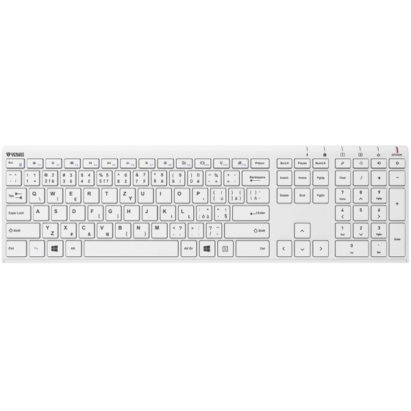 Yenkee 45013892 YKB 2000CSWE, Wireless, USB, Micro USB, Keyboard, White