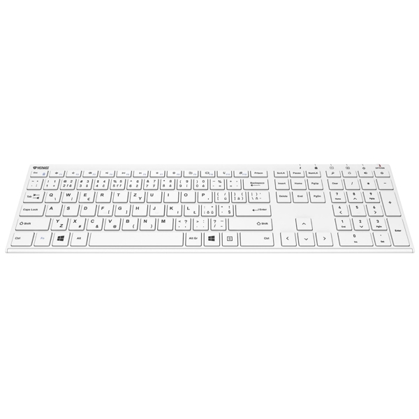 Yenkee 45013892 YKB 2000CSWE, Wireless, USB, Micro USB, Keyboard, White