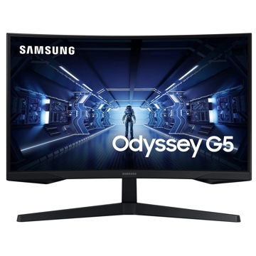 Samsung LC27G55TQBIXCI Odyssey G5, 27", Curved Monitor, WQHD, VA, HDMI, DP, Black