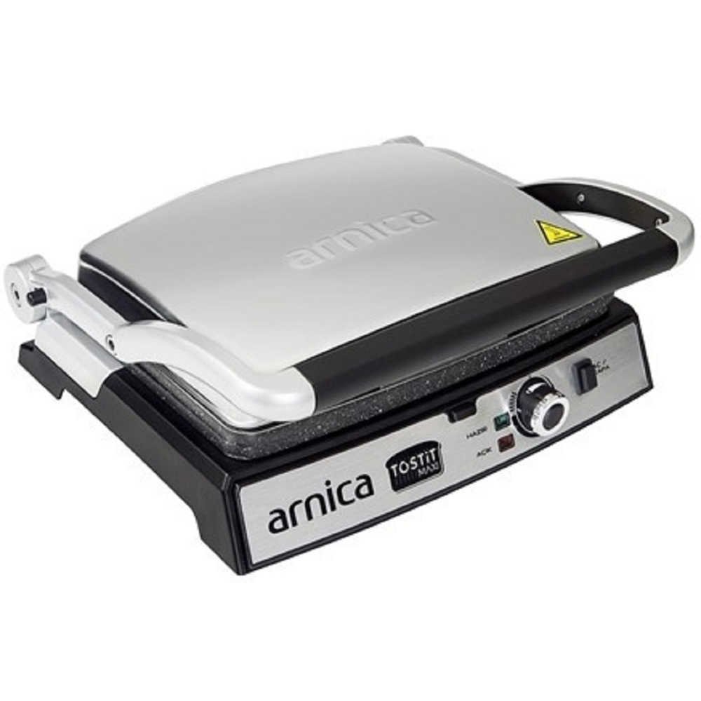 Arnica GH26240, 2000W, Grill-Toaster, Black/Silver