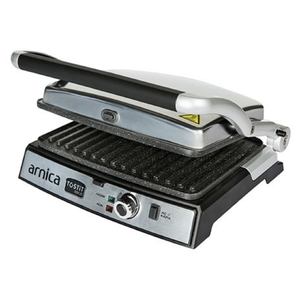 გრილ-ტოსტერი Arnica GH26240, 2000W, Grill-Toaster, Black/Silver