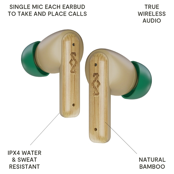 House Of Marley EM-JE123-CE Little Bird, Earphones, Wireless, Bluetooth, Cream