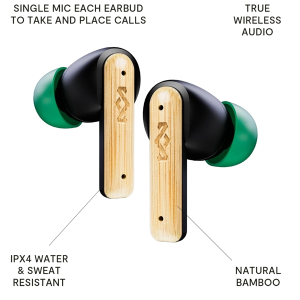 House Of Marley EM-JE123-SB Little Bird, Earphones, Wireless, Bluetooth, Black