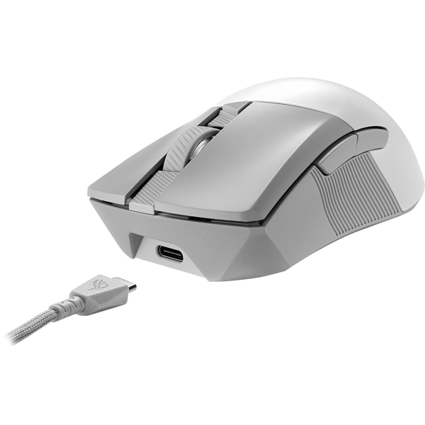 Asus 90MP02Y0-BMUA10 ROG Gladius III, Wireless, USB, Bluetooth, Gaming Mouse, White