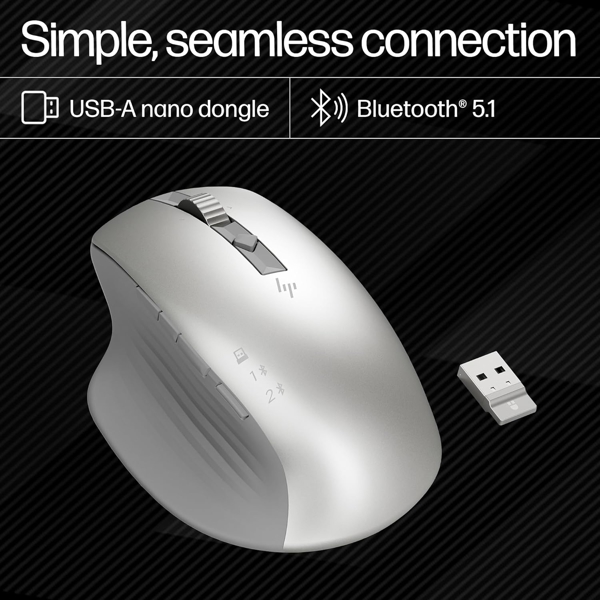 HP 1D0K9AA 930 Creator, Wireless, USB, Bluetooth, Mouse, Silver