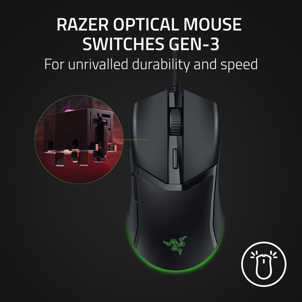 Razer RZ01-04650100-R3M1 Cobra, Wired, RGB, USB, Gaming Mouse, Black