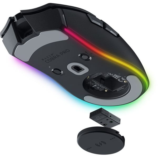 Razer RZ01-04660100-R3G1 Cobra Pro, Wireless, RGB, USB, Bluetooth, Gaming Mouse, Black